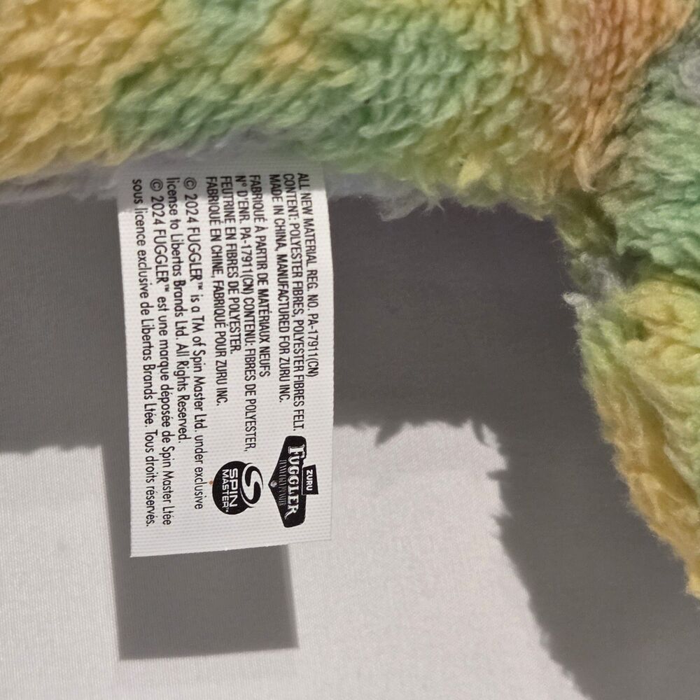 Fuggler Bigg Fugg Screech 18” Funny Ugly Monster Multi Color Tie Dye Large Plush - Picture 3 of 6